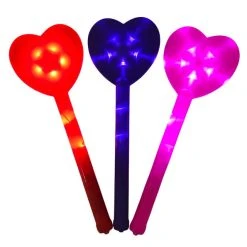 - No Manufacturer - Light-Ups Heart Wand - 3 Assorted Colors (Each)