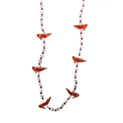 Plush Appeal, LLC Light-Ups 40" LED Red High Heel Shoe With 12mm Pearl & 6mm Red Spacers (Dozen)