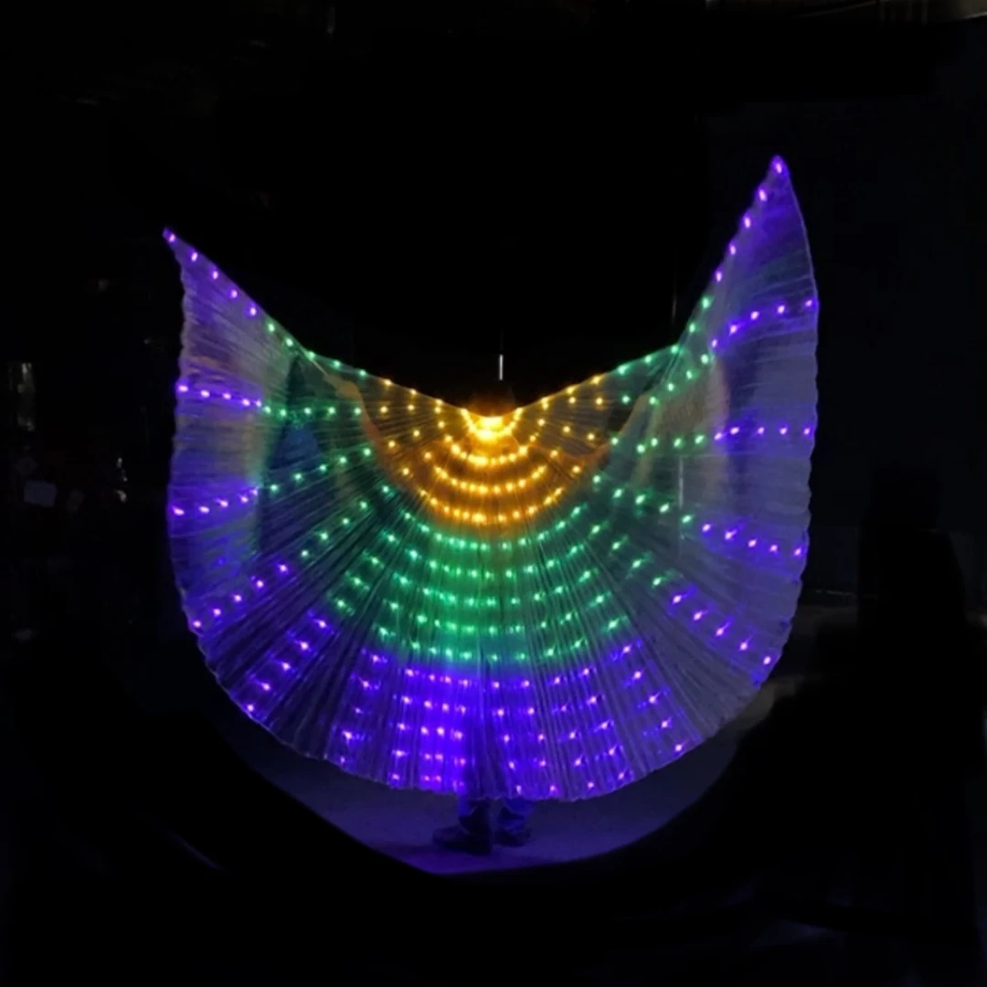 - No Manufacturer - Purple, Green And Gold Lighted Wand Wings (Each) Light-Ups 4 - No Manufacturer - Purple, Green And Gold Lighted Wand Wings (Each) Light-Ups