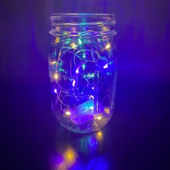 - No Manufacturer - Light-Ups 6' Purple, Green, Yellow LED Battery Operated Fairy Lights (Each)