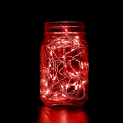- No Manufacturer - 6' Red LED Battery Operated Fairy Lights (Each) Light-Ups