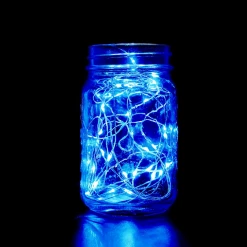 - No Manufacturer - 6' Blue LED Battery Operated Fairy Lights (Each)