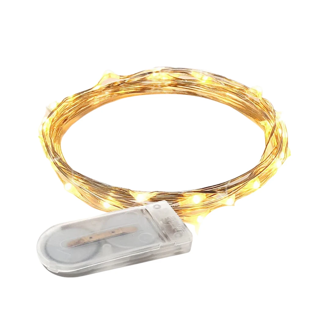 - No Manufacturer - 6' Warm White LED Battery Operated Fairy Lights (Each) 3 - No Manufacturer - 6' Warm White LED Battery Operated Fairy Lights (Each)