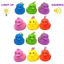 Plush Appeal Light-Ups LED Yo-Yo Ducks (Dozen)
