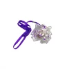 Mardi Gras Spot LED Tiger On Purple Necklace Light-Ups