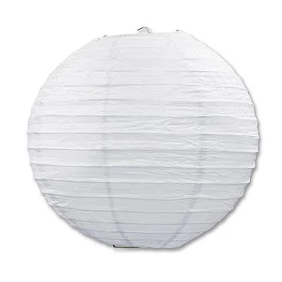 Plush Appeal, LLC Party Supplies 18" White Round Paper Lantern (Each) 3 Plush Appeal, LLC Party Supplies 18" White Round Paper Lantern (Each)