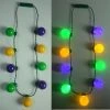 Mardi Gras Spot LED Purple, Green And Yellow Light Bulb Necklace With 9 Balls Light-Ups 1 Mardi Gras Spot LED Purple, Green And Yellow Light Bulb Necklace With 9 Balls Light-Ups