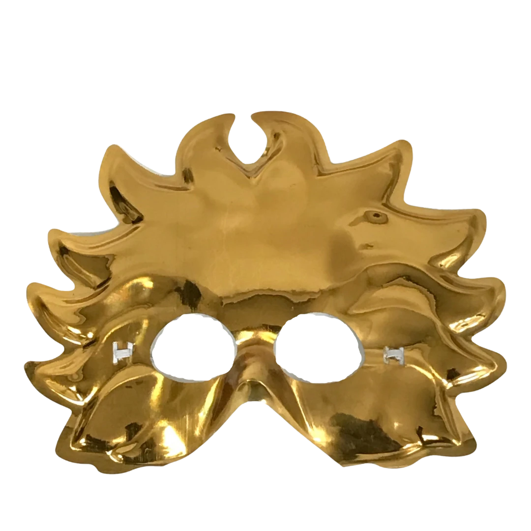 Plush Appeal, LLC Party Supplies Metallic Gold Masquerade Mask With Elastic Band (Each) 3 Plush Appeal, LLC Party Supplies Metallic Gold Masquerade Mask With Elastic Band (Each)
