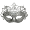 Sale Silver Ornate Masquerade Mask With Ribbon Tie (Each) Party Supplies