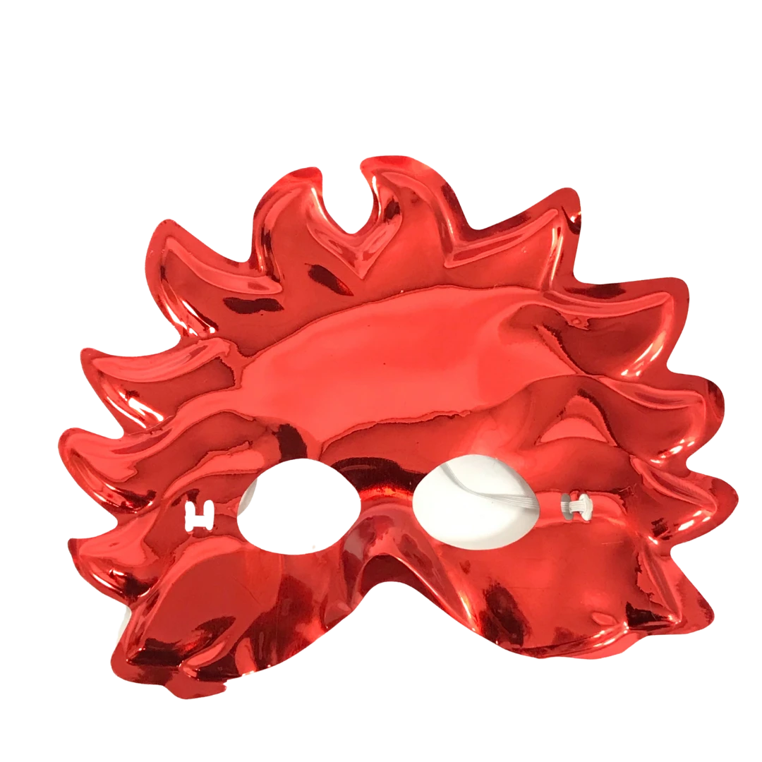 Sale Metallic Red Masquerade Mask With Elastic Band (Each) 3 Sale Metallic Red Masquerade Mask With Elastic Band (Each)