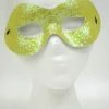 Plush Appeal, LLC Party Supplies Yellow Metallic Glittered Mask With Elastic Band (Each) 1 Plush Appeal, LLC Party Supplies Yellow Metallic Glittered Mask With Elastic Band (Each)