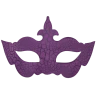 Plush Appeal, LLC Purple With Black Crackle Mask With Ribbon Tie (Each) Party Supplies 1 Plush Appeal, LLC Purple With Black Crackle Mask With Ribbon Tie (Each) Party Supplies