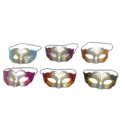 Plush Appeal, LLC 2.8" X 1.6" Mini Masquerade Mask - 6 Colors (Pack Of 6)