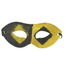 Plush Appeal, LLC Black And Gold Glittered Mask With Ribbon Tie (Each) 2 Plush Appeal, LLC Black And Gold Glittered Mask With Ribbon Tie (Each)