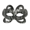 Plush Appeal, LLC Party Supplies Silver Decorated Mask With Ribbon Tie (Each) 2 Plush Appeal, LLC Party Supplies Silver Decorated Mask With Ribbon Tie (Each)