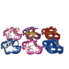 Plush Appeal, LLC Party Supplies Glittered Multicolored Flame Mask With Ribbon Tie - Assorted Colors (Pack Of 6) 2 Plush Appeal, LLC Party Supplies Glittered Multicolored Flame Mask With Ribbon Tie - Assorted Colors (Pack Of 6)