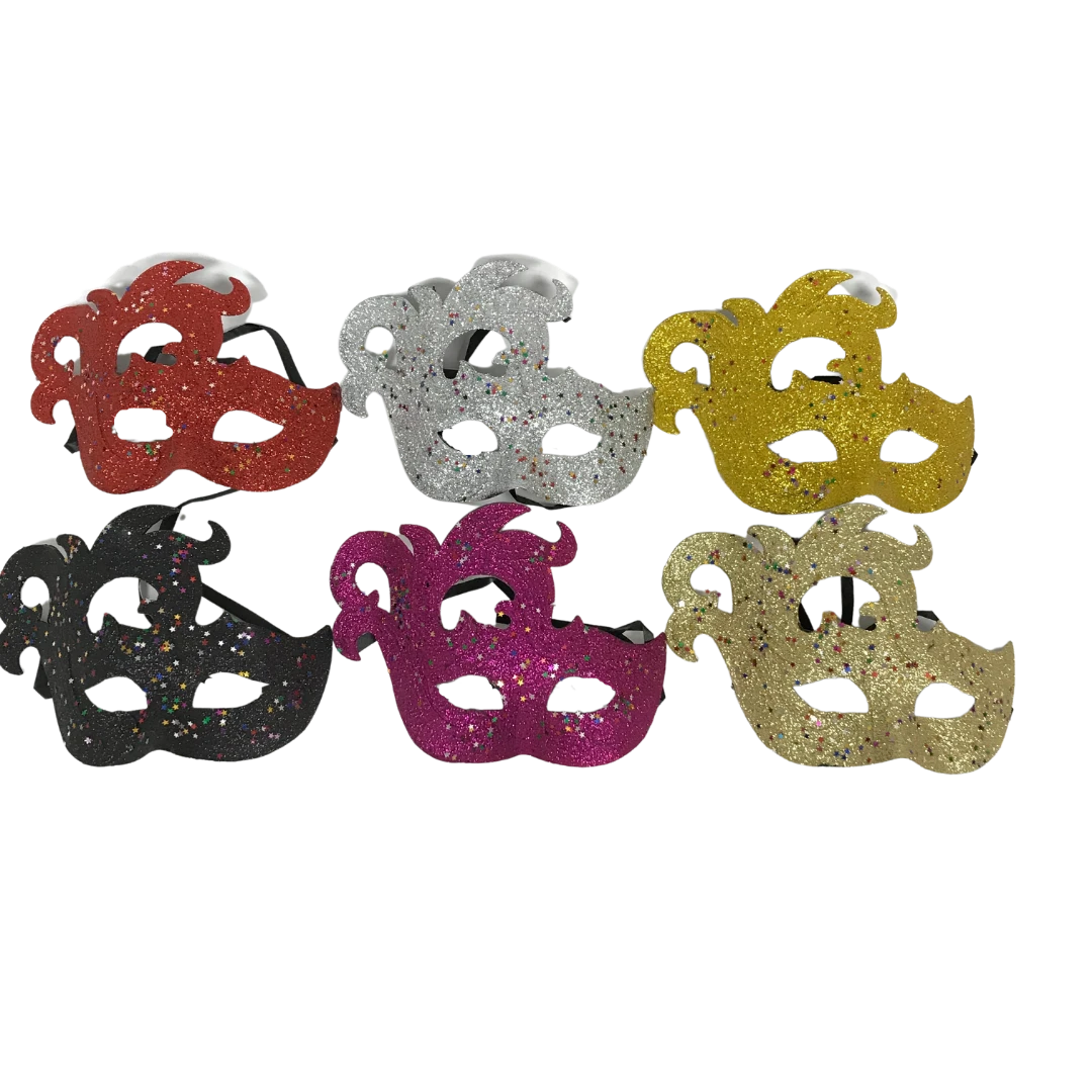 Sale Glittered Flame Mask With Confetti And Ribbon Tie - Assorted Colors (Pack Of 6) Sale Glittered Flame Mask With Confetti And Ribbon Tie - Assorted Colors (Pack Of 6)