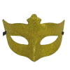 Plush Appeal, LLC Gold Glittered Fleur De Lis Mask With Ribbon Tie (Each) Party Supplies 1 Plush Appeal, LLC Gold Glittered Fleur De Lis Mask With Ribbon Tie (Each) Party Supplies