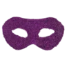 Plush Appeal, LLC Party Supplies Purple Hard Plastic Crinkle Mask With Ribbon Tie (Each)