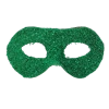 Plush Appeal, LLC Green Hard Plastic Crinkle Mask With Green Ribbon Tie (Each)