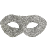 Plush Appeal, LLC Silver Hard Plastic Crinkle Mask With Ribbon Tie (Each)