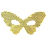 Plush Appeal, LLC Party Supplies Gold Butterfly Mask With Sequins And Elastic Band (Each)