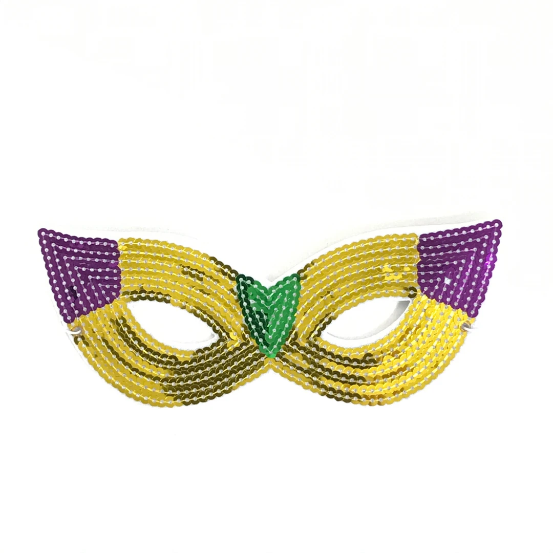 Plush Appeal, LLC Purple, Green And Gold Cateye Mask (Each) Plush Appeal, LLC Purple, Green And Gold Cateye Mask (Each)