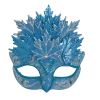 Sale Blue And Silver Snowflake Mask (Each) Party Supplies