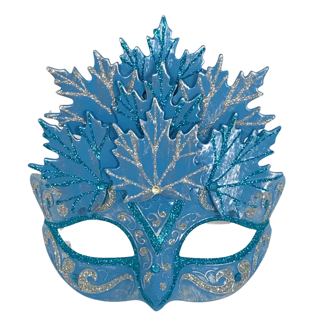 Sale Blue And Silver Snowflake Mask (Each) Party Supplies 3 Sale Blue And Silver Snowflake Mask (Each) Party Supplies