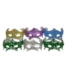 Plush Appeal, LLC Assorted Color Pastel Cut-Out Mask (Pack Of 6) Party Supplies