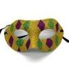 Plush Appeal, LLC Party Supplies Purple, Green And Yellow Harlequin Mask (Each)