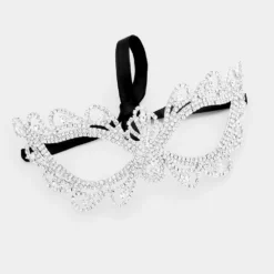 Plush Appeal, LLC Crystal Rhinestone Pave Cat Eye Mask (Each) Party Supplies