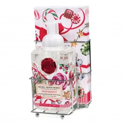 Plush Appeal, LLC Gifts & Apparel Michel Design Works Peppermint Foaming Soap & Napkin Set (Each)