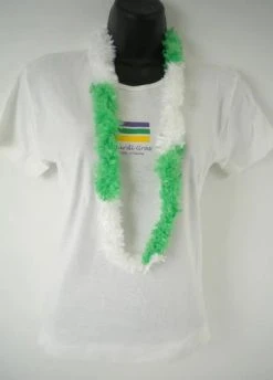 Sale Party Supplies 44" Green And White Lei (Pack Of 6)