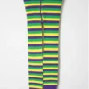 Sale Gifts & Apparel PURPLE, GREEN AND YELLOW STRIPED LEGGINGS ONE SIZE(EACH)