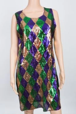 Sale Harlequin Sequin Dress (Each) 5 Sale Harlequin Sequin Dress (Each)