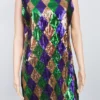 Sale Harlequin Sequin Dress (Each) 1 Sale Harlequin Sequin Dress (Each)