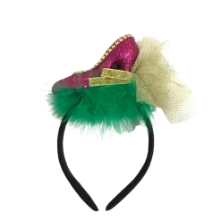 Sale Purple Glitter Shoe Head Bopper (Each) Headbands