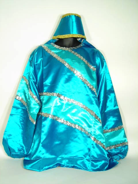 Mardi Gras Spot #6 - Marine Blue Costume With Aqua Trim (Each) Party Supplies Mardi Gras Spot #6 - Marine Blue Costume With Aqua Trim (Each) Party Supplies