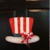Plush Appeal, LLC July 4th Top Hat Wood Door Hanger 12" X 16" (Each) Party Supplies 2 Plush Appeal, LLC July 4th Top Hat Wood Door Hanger 12" X 16" (Each) Party Supplies