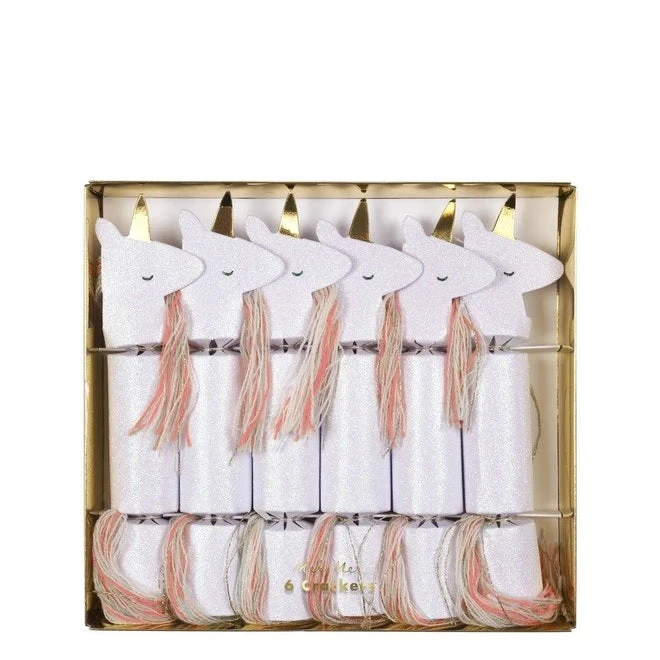 Plush Appeal, LLC Unicorn Glitter Small Crackers (Pack Of 6) Plush Appeal, LLC Unicorn Glitter Small Crackers (Pack Of 6)