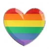 Plush Appeal, LLC Rainbow Heart Small Plates (Pack Of 8) Party Supplies 1 Plush Appeal, LLC Rainbow Heart Small Plates (Pack Of 8) Party Supplies