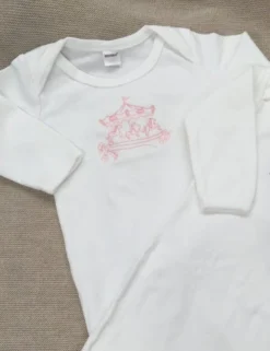 Sale Pink Carousel Embroidered Gowns 3-6M (Each) Gifts & Apparel