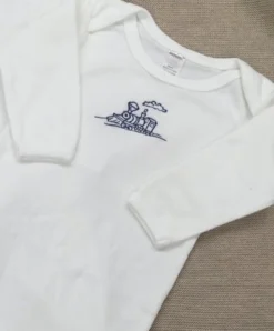 Sale Blue Train Embroidered Gowns 3-6m (Each)