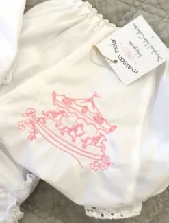 Sale Gifts & Apparel Carousel Embroidered Bloomers - Pink Or Purple (Each) 10 Sale Gifts & Apparel Carousel Embroidered Bloomers - Pink Or Purple (Each)