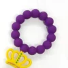 Mardi Gras Spot Gifts & Apparel Purple Teething Ring With Purple, Green And Gold Crown (Each) 2 Mardi Gras Spot Gifts & Apparel Purple Teething Ring With Purple, Green And Gold Crown (Each)