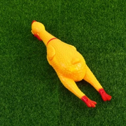 Mardi Gras Spot Vinyl Shrilling Chicken 6" (Each) Toys 9 Mardi Gras Spot Vinyl Shrilling Chicken 6