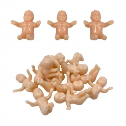 Plush Appeal, LLC Party Supplies Large King Cake Baby 4cm - Peach (Dozen)