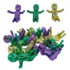 Plush Appeal, LLC Large King Cake Baby 4cm - Metallic Purple, Green And Gold (Dozen)