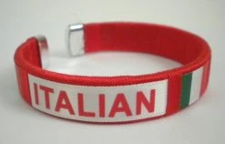 Mardi Gras Spot Beads 7" Red Italian Bracelet